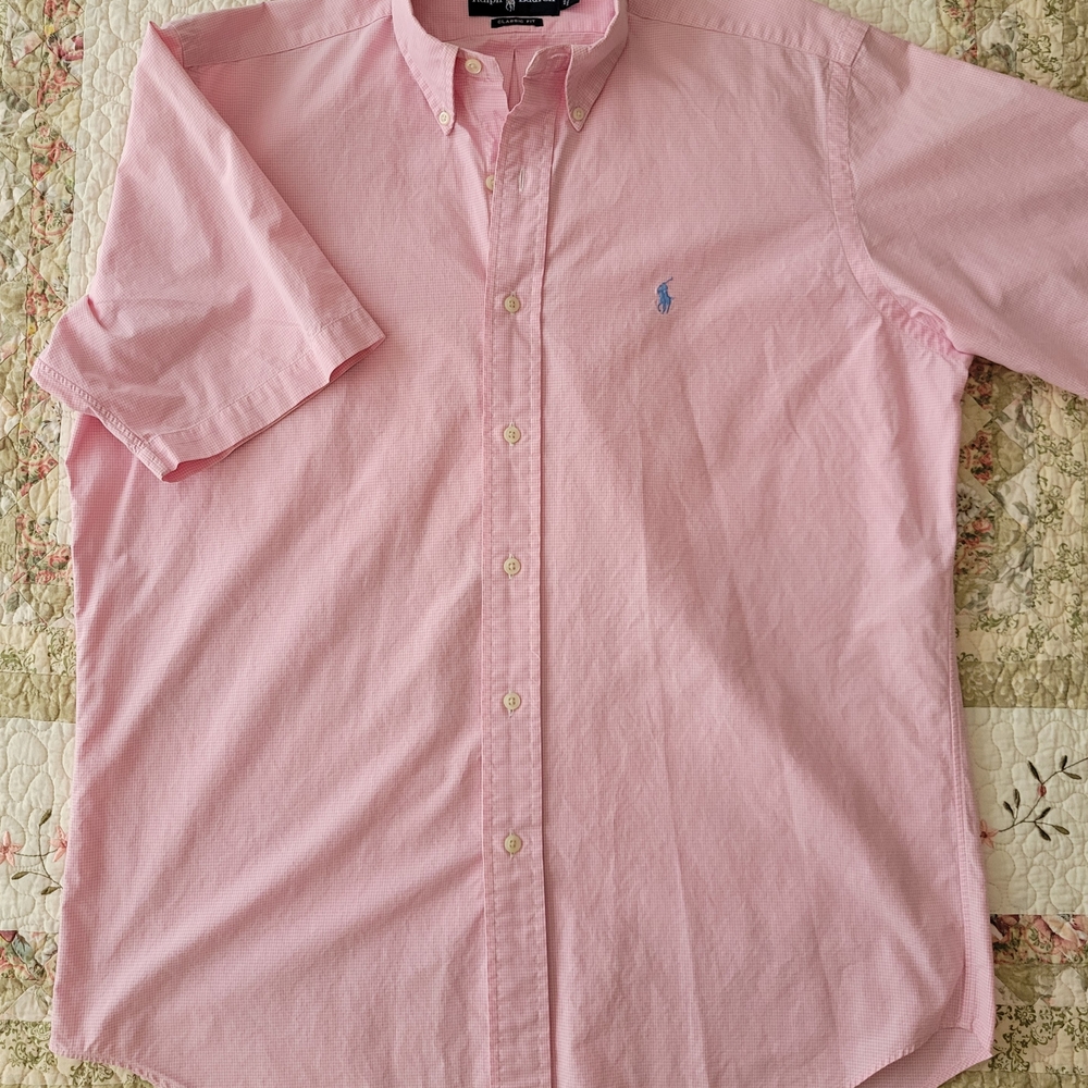 Ralph Lauren Soft Pink Button-Down Shirt